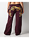 Ed Hardy Tigers Fig Red Wide Leg Sweatpants - Thumbnail image 3 of 8