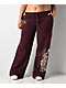 Ed Hardy Tigers Fig Red Wide Leg Sweatpants - Thumbnail image 4 of 8