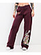 Ed Hardy Tigers Fig Red Wide Leg Sweatpants - Thumbnail image 2 of 8