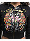 Ed Hardy Tigers Orchid Black Crop Zip Hoodie - Thumbnail image 3 of 4