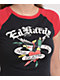 Ed Hardy True Eagle Raglan Black & Red Crop T-Shirt - Thumbnail image 3 of 5