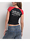 Ed Hardy True Eagle Raglan Black & Red Crop T-Shirt - Thumbnail image 2 of 5