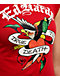 Ed Hardy True Eagle Rhinestone Red Cap Sleeve T-Shirt - Thumbnail image 4 of 4