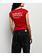 Ed Hardy True Eagle Rhinestone Red Cap Sleeve T-Shirt - Thumbnail image 2 of 4