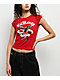 Ed Hardy True Eagle Rhinestone Red Cap Sleeve T-Shirt - Thumbnail image 1 of 4