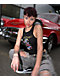 Ed Hardy True Love Black Ribbed Crop Tank Top - Thumbnail image 1 of 4