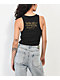Ed Hardy True Love Black Ribbed Crop Tank Top - Thumbnail image 3 of 4
