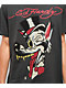 Ed Hardy Wolf Head Rhinestone Charcoal T-Shirt - Thumbnail image 3 of 4