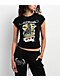 Ed Hardy Wolf Rhinestone Black Cap Sleeve T-Shirt - Thumbnail image 1 of 3