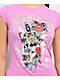 Ed Hardy YOLO Girl Rhinestone Pink Cap Sleeve T-Shirt - Thumbnail image 3 of 3
