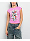 Ed Hardy YOLO Girl Rhinestone Pink Cap Sleeve T-Shirt - Thumbnail image 1 of 3
