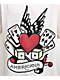 Ed Hardy x EST 19XX Rhinestone Gambler Cream T-Shirt - Thumbnail image 3 of 5
