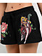 Ed Hardy x Kim Petras Dagger Girl Black Sweat Shorts - Thumbnail image 3 of 6