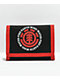 Element Elemental Black & Red Trifold Wallet