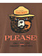 Element x Smokey Bear Only You Brown T-Shirt - Thumbnail image 2 of 2