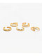 Ella Shea 5 Pack Gold Toe Rings - Thumbnail image 1 of 2
