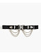 Ella Shea Double Buckle & Chain Black Belt  - Thumbnail image 1 of 3