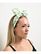 Ella Shea Marijuana White & Green Plush Bow Headband - Thumbnail image 2 of 2