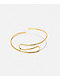 Ella Shea S Dimpled Gold Arm Cuff - Thumbnail image 2 of 2