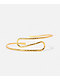 Ella Shea S Dimpled Gold Arm Cuff - Thumbnail image 1 of 2