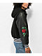 Empyre Aiden Rose Black & White Hooded Bomber Jacket - Thumbnail image 4 of 6