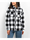 Empyre Akrin Black & White Plaid Flannel Shirt - Thumbnail image 4 of 4