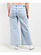 Empyre Allegra Palazzo Light Blue Wash Wide Leg Jeans - Thumbnail image 7 of 7