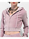 Empyre Amelia ZF Pink Crop Zip Hoodie - Thumbnail image 3 of 5