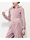Empyre Amelia ZF Pink Crop Zip Hoodie - Thumbnail image 1 of 5