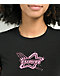 Empyre Amina Rhinestone Black Crop T-Shirt - Thumbnail image 2 of 3