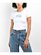 Empyre Amina Rhinestone White Crop T-Shirt - Thumbnail image 1 of 2