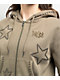 Empyre Angel Green Crop Zip Hoodie - Thumbnail image 4 of 7