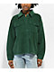 Empyre Aria Green Corduroy Shirt Jacket