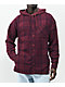 Empyre Ash Red Plaid Hooded Flannel Shirt
