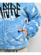 Empyre Atlas Blue & White Plush Zip Hoodie - Thumbnail image 4 of 6