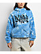 Empyre Atlas Blue & White Plush Zip Hoodie - Thumbnail image 1 of 6