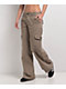 Empyre Audra Taupe Grey Loose Fit Cargo Pants - Thumbnail image 3 of 3