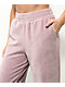 Empyre Azaria Seafog Velour Corduroy Elastic Waist Pants - Thumbnail image 3 of 4