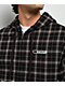 Empyre Beach Brown Plaid Crop Zip Hoodie - Thumbnail image 5 of 6