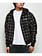 Empyre Beach Brown Plaid Crop Zip Hoodie - Thumbnail image 1 of 6