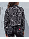 Empyre Blaise Caviar Printed Black Crop Work Jacket - Thumbnail image 3 of 4