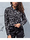 Empyre Blaise Caviar Printed Black Crop Work Jacket - Thumbnail image 4 of 4
