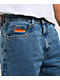 Empyre Blake Blue Wash Loose Fit Denim Skate Shorts - Thumbnail image 5 of 7