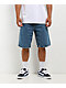 Empyre Blake Blue Wash Loose Fit Denim Skate Shorts - Thumbnail image 1 of 7