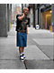 Empyre Blake Loose Fit Blue Wash Denim Skate Shorts - Thumbnail image 3 of 7