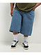 Empyre Blake Ultra Wide Blue Denim Skate Shorts - Thumbnail image 4 of 9