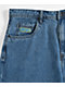 Empyre Blake Ultra Wide Blue Denim Skate Shorts - Thumbnail image 6 of 9