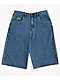 Empyre Blake Ultra Wide Blue Denim Skate Shorts - Thumbnail image 5 of 10