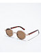 Empyre Bling Brown Round Sunglasses