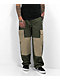 Empyre Blocked Olive & Khaki Cargo Skate Pants - Thumbnail image 1 of 5
